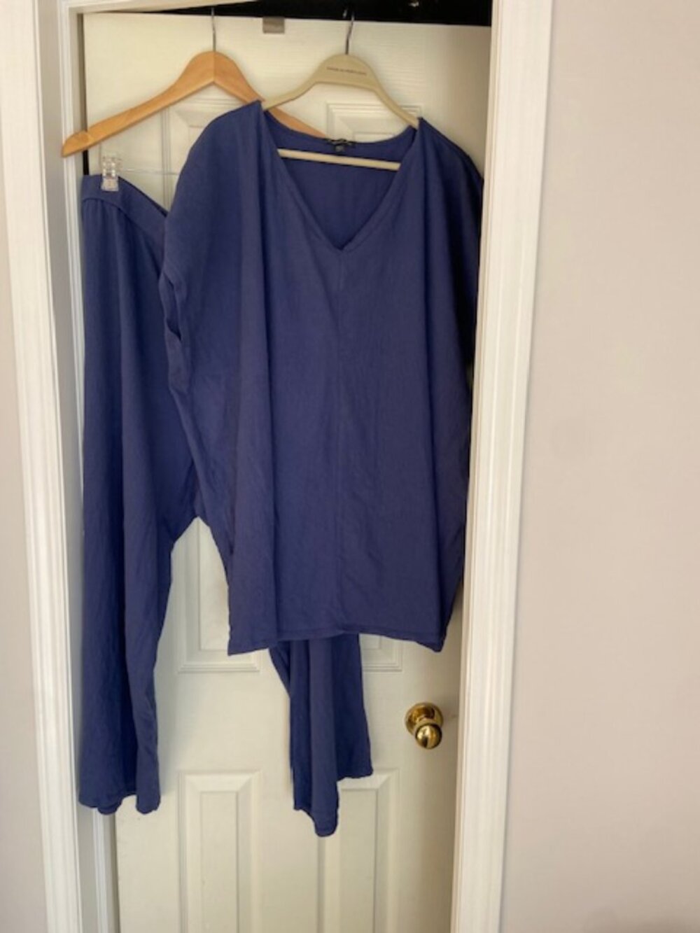 Eileen Fisher Indigo blue pant /top set LIKE NEW!!!